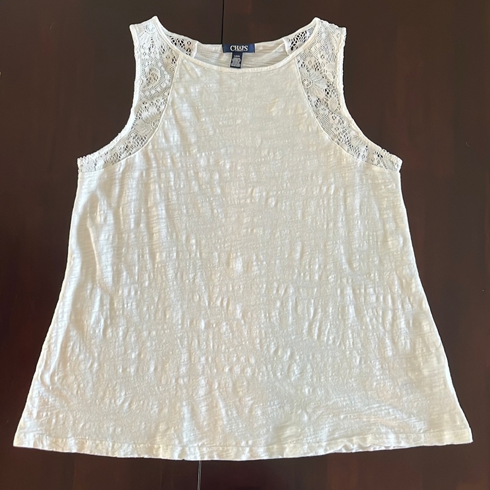 Chaps sleeveless top